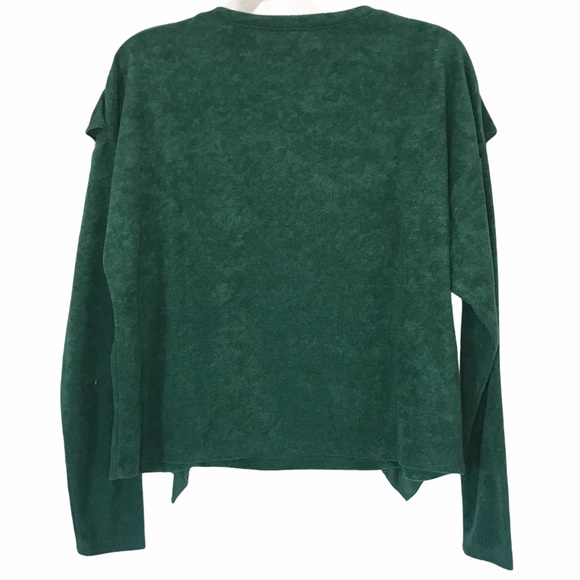 Chloe & Katie Green terry cloth long sleeve - Picture 2 of 8